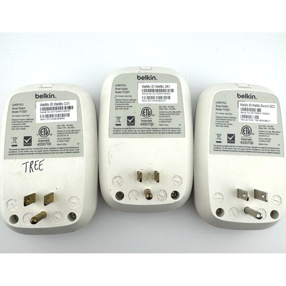Belkin WeMo Smart Switches F7C027 - White (Pack of 3) - Picture 2 of 7